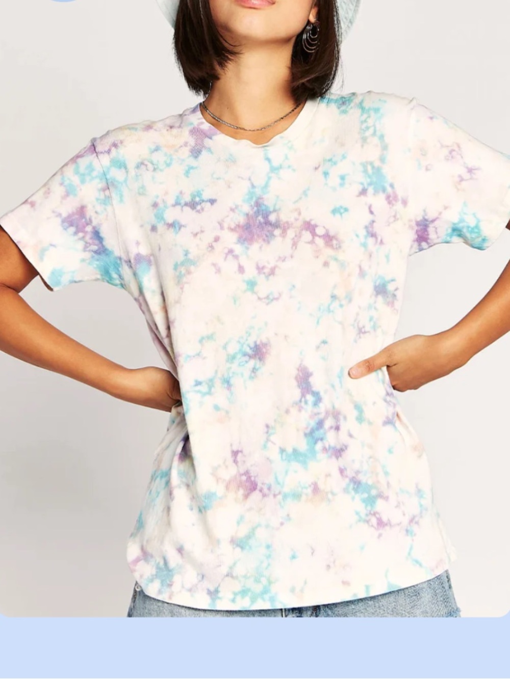 Daydreamer Tie Dye Crew Neck Short Sleeve T-Shirt Women’s L